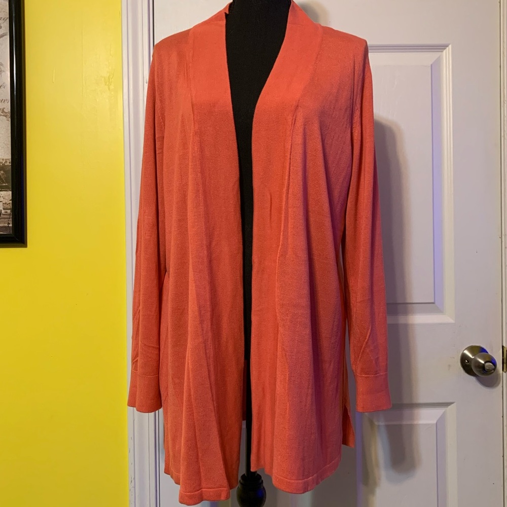 Chico’s Orange Cardigan